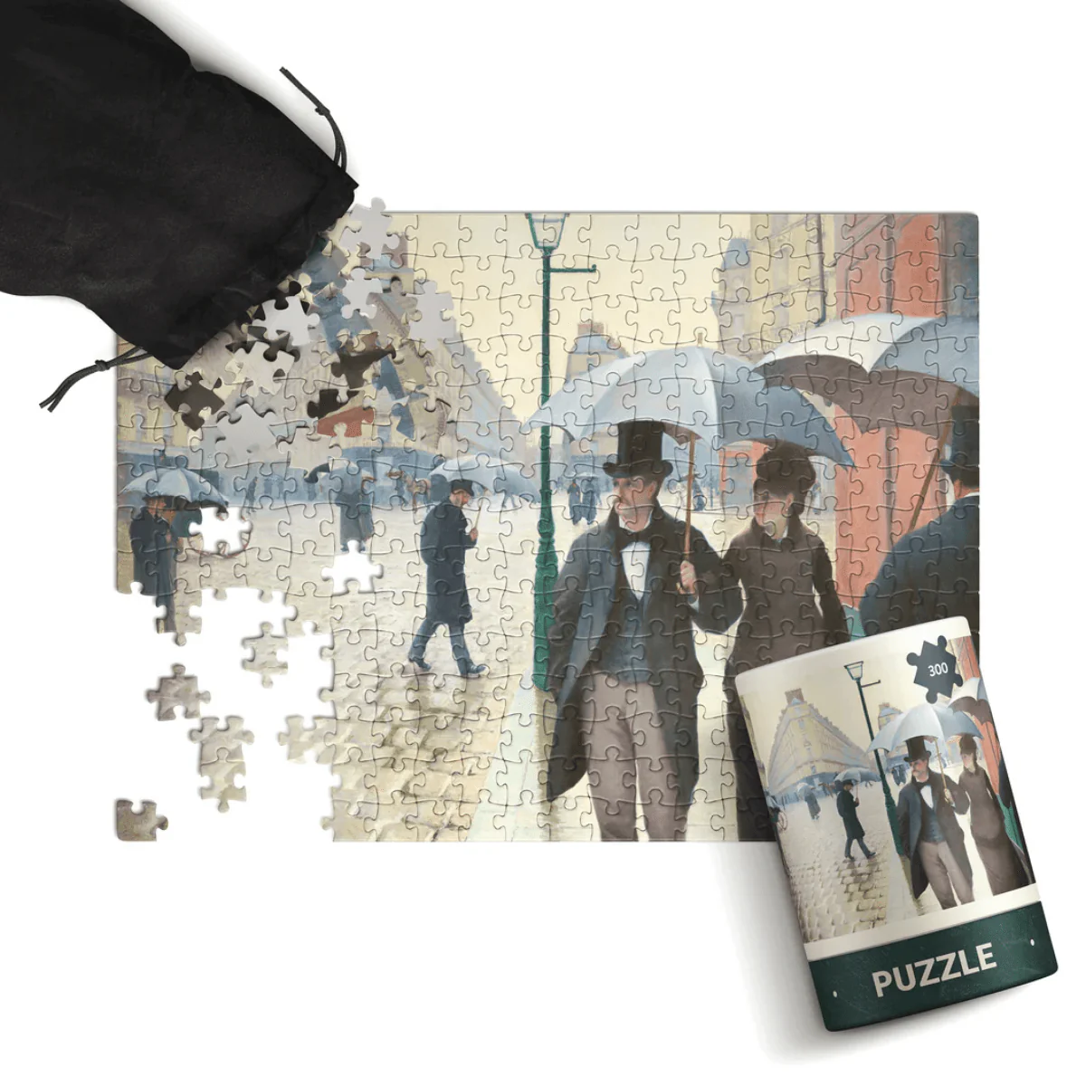 Gustave Caillebotte's Paris Street; Rainy Day - 300 Piece Jigsaw Puzzle - Image 2