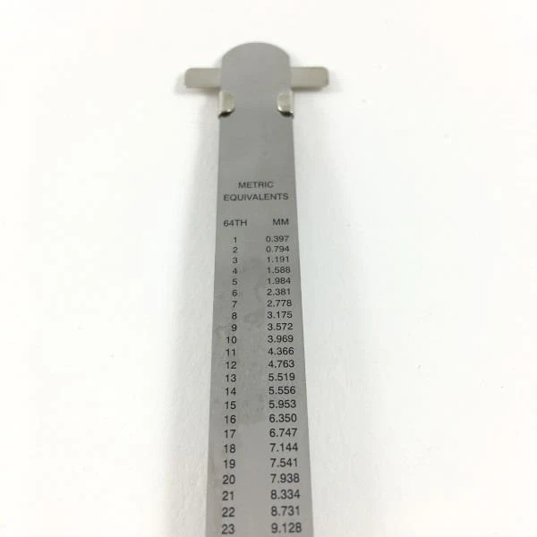 Gwartzman's - Pocket Ruler/Conversion Table - 6" Metal - Image 2