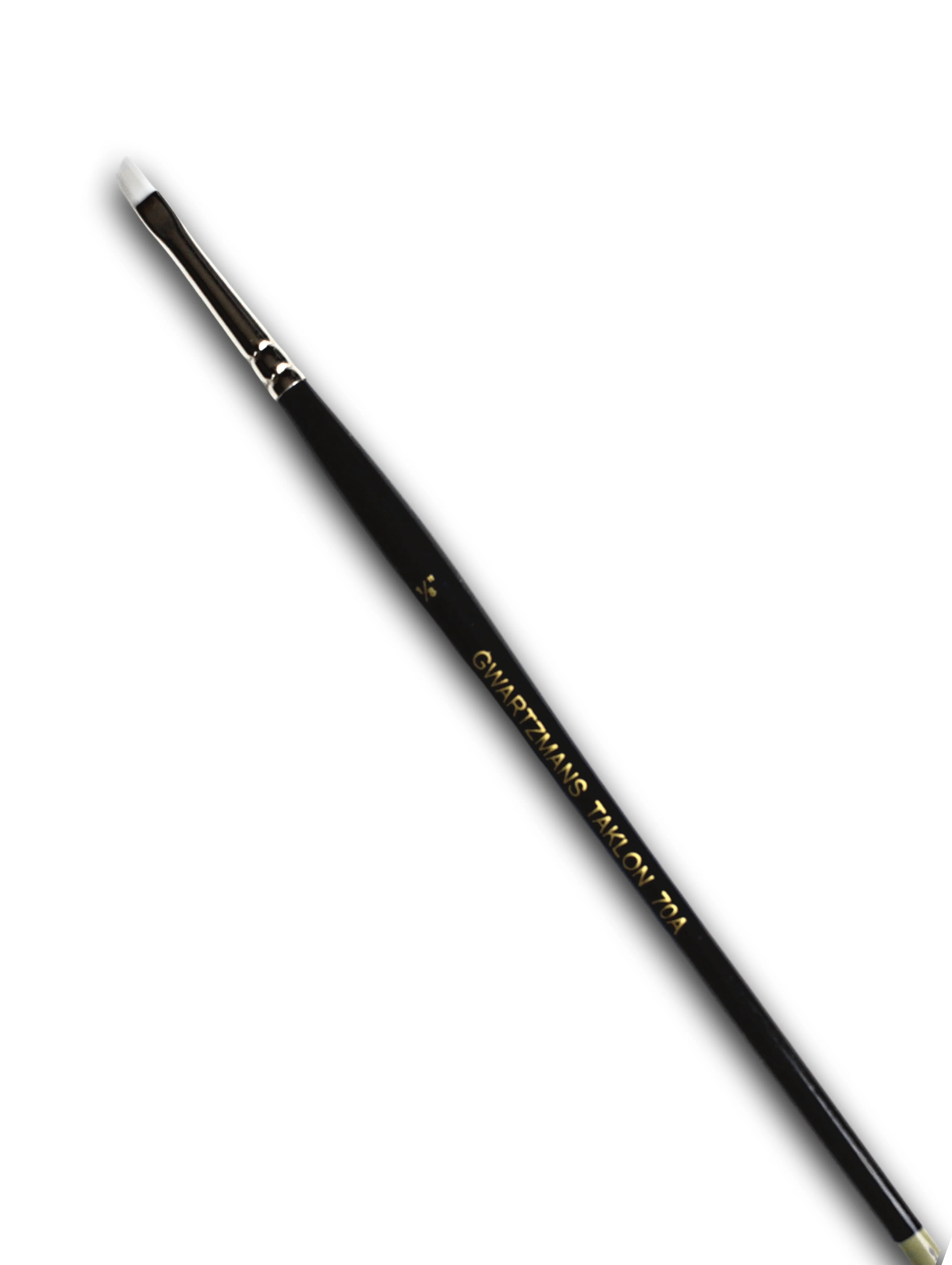 Gwartzman's - White Taklon Brush - Series 70 - Angle ⅛"