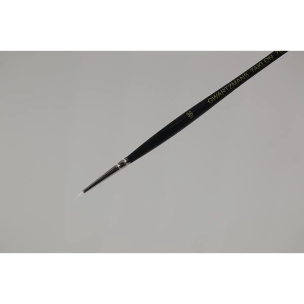 Gwartzman's - White Taklon Brush - Series 70 - Round #10/0