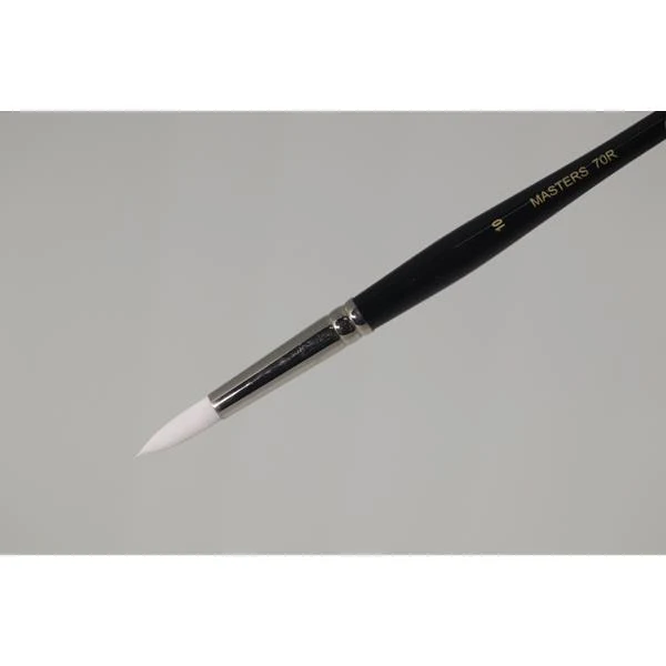 Gwartzman's - White Taklon Brush - Series 70 - Round #10