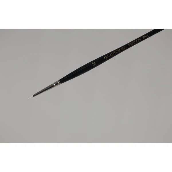 Gwartzman's - White Taklon Brush - Series 70 - Round #3/0