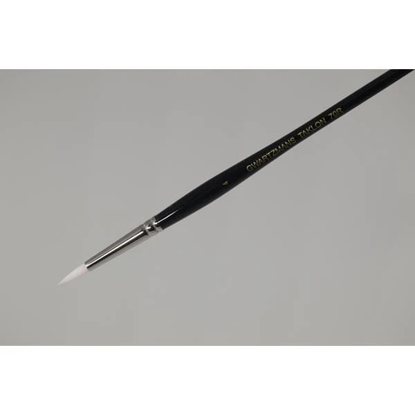 Gwartzman's - White Taklon Brush - Series 70 - Round #4