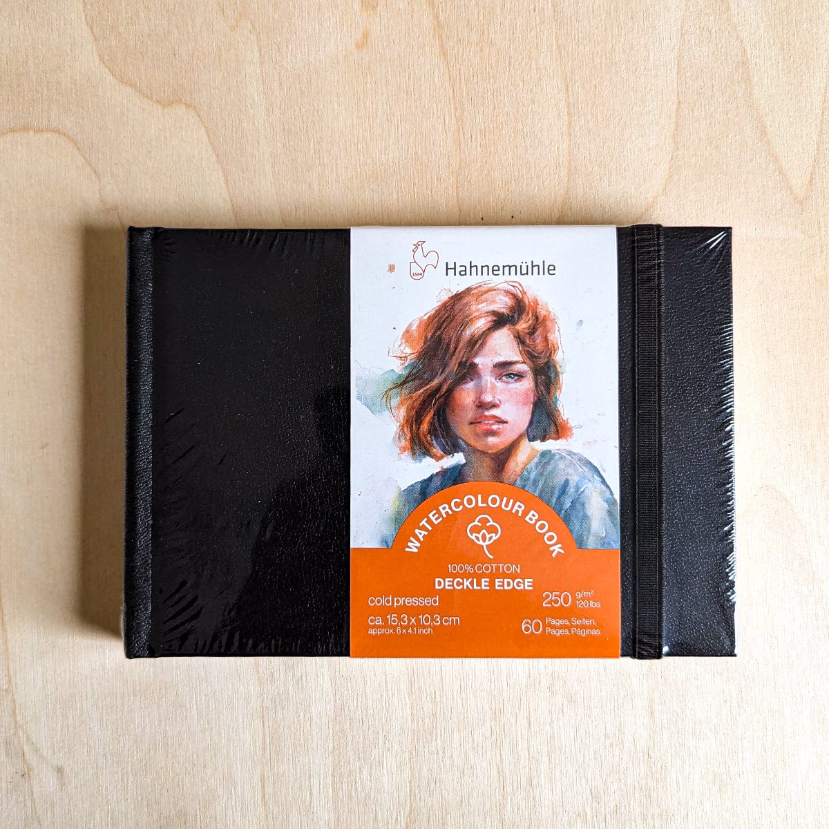Hahnemühle - 100% Cotton Deckle Edge Watercolour Book - 15.3x10.3cm - Landscape Style
