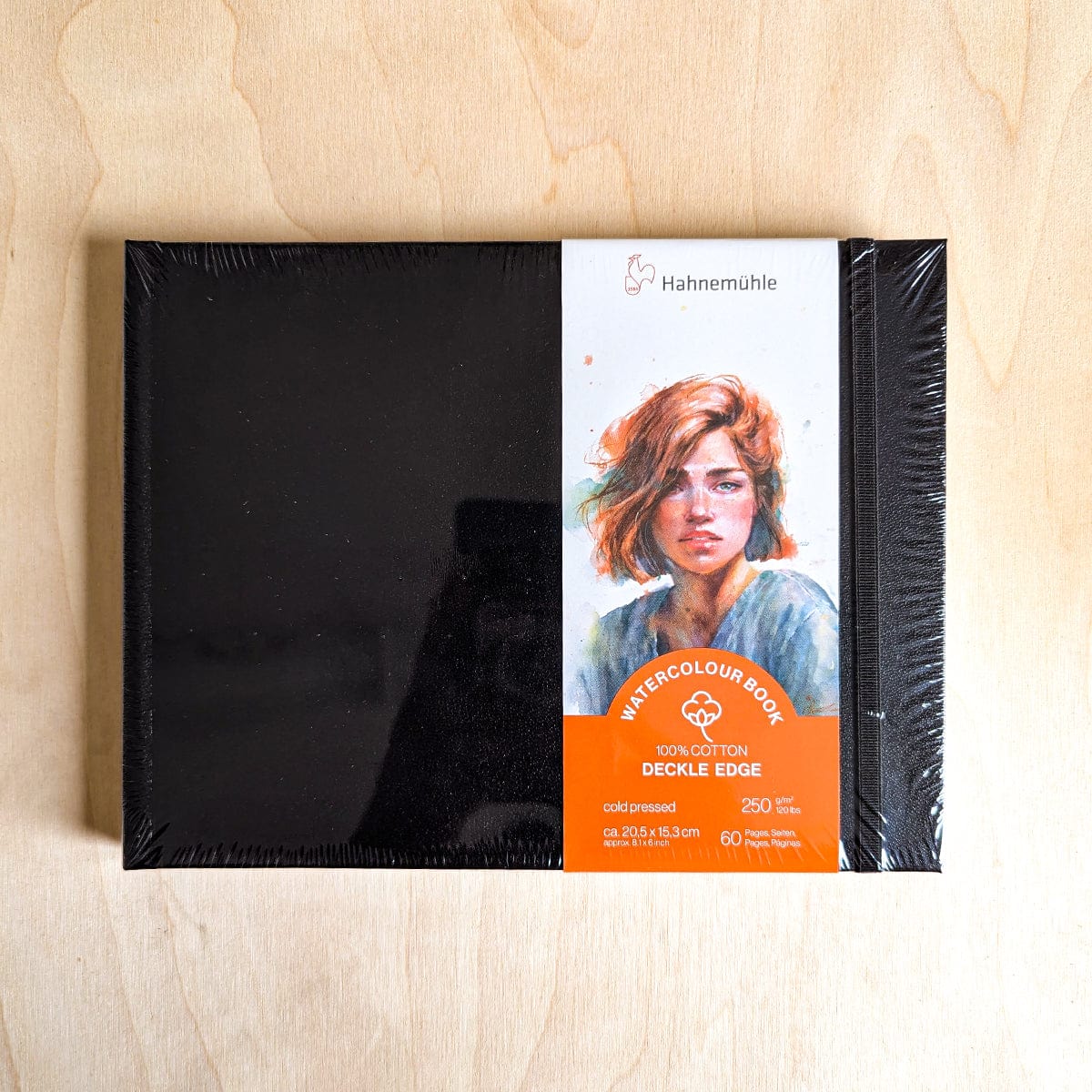 Hahnemühle - 100% Cotton Deckle Edge Watercolour Book - 20.5x15.3cm - Landscape Style
