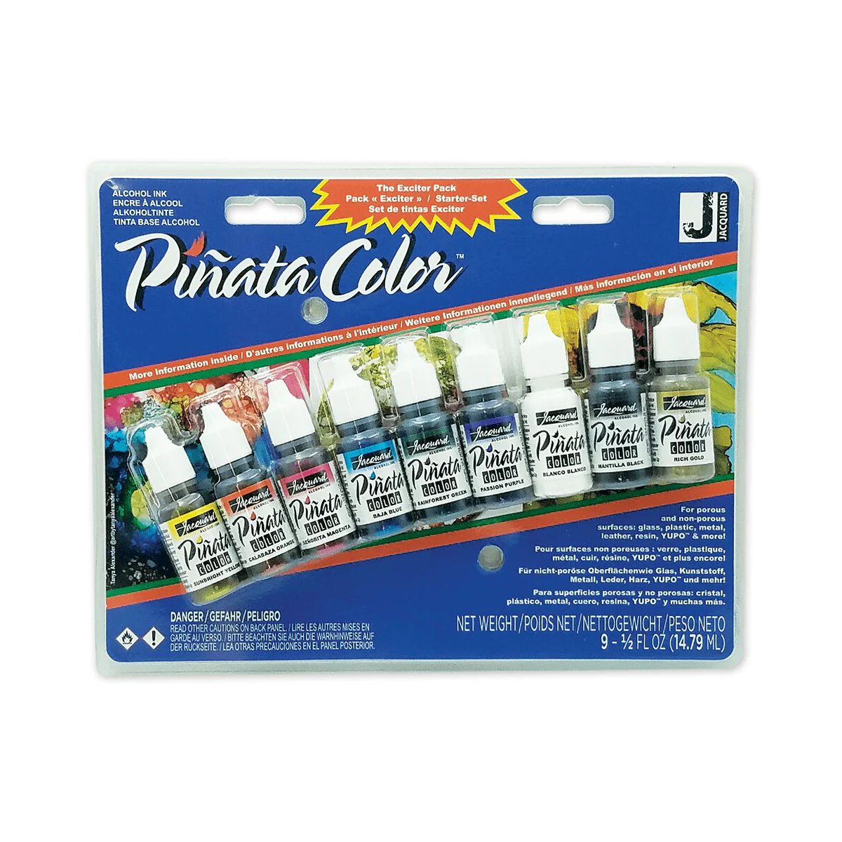 Jacquard - Piñata Color Alcohol Ink - Exciter Pack - 9 Colours