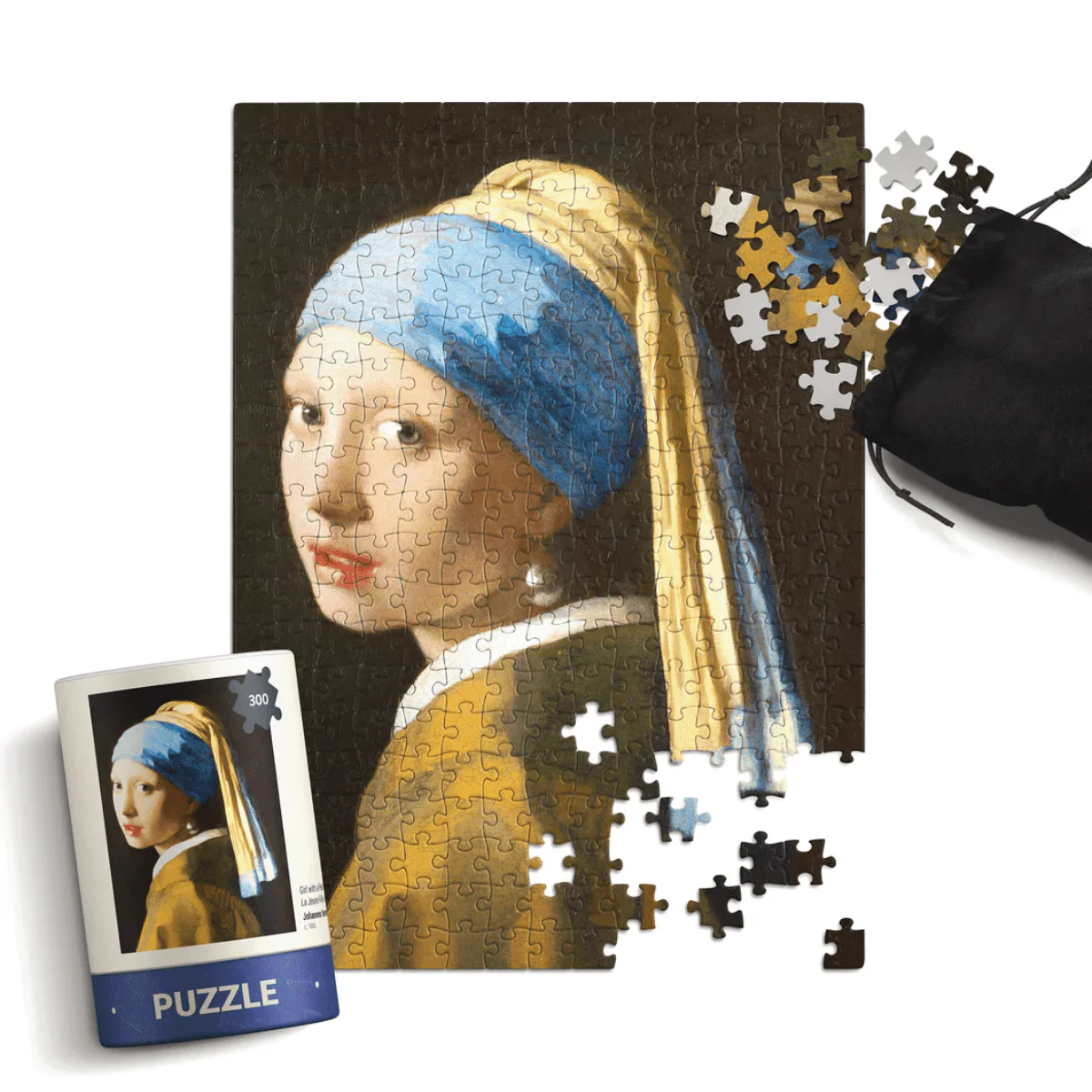 Johannes Vermeer's Girl with a Pearl Earring - 300 Piece Jigsaw Puzzle - Image 2