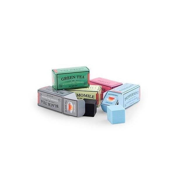 Kikkerland - Scented Erasers - Set of 5 Tea Boxes