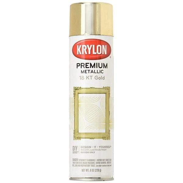 Krylon - Premium Metallic Spray Paint - 18kt Gold