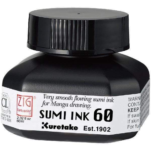 Kuretake - ZIG Cartoonist - Sumi Ink - 60mL Bottle