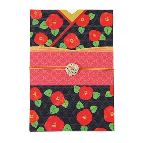 Kyowa - Kimono Notebook - 10x15cm - Tsubaki Flower
