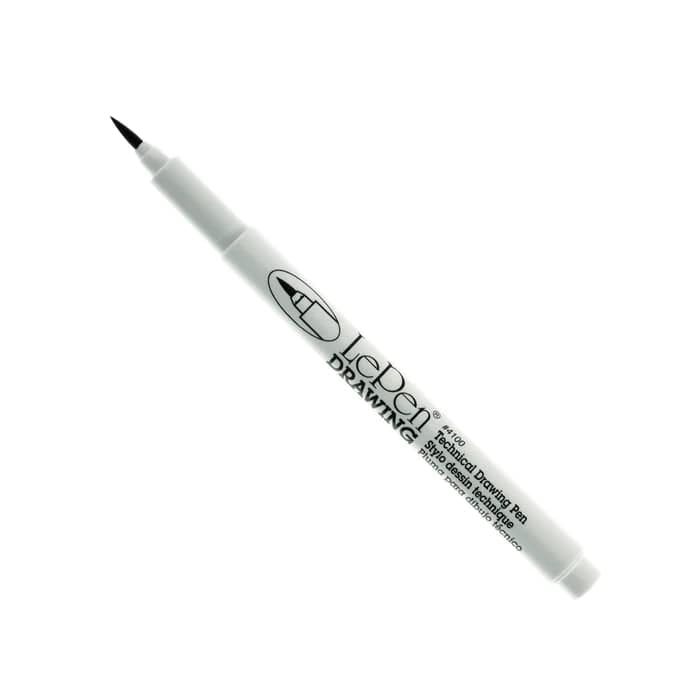 LePen - Technical Drawing Pen - Black Brush Tip