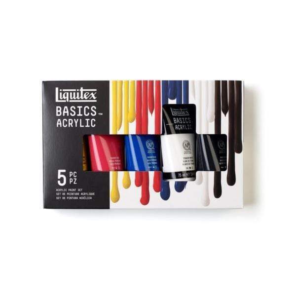 Liquitex - Basics Acrylic Colours - Set of 5 x 75mL Tubes