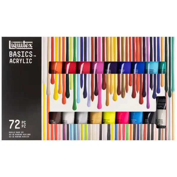Liquitex - Basics Acrylic Colours - Set of 72 x 22mL Tubes
