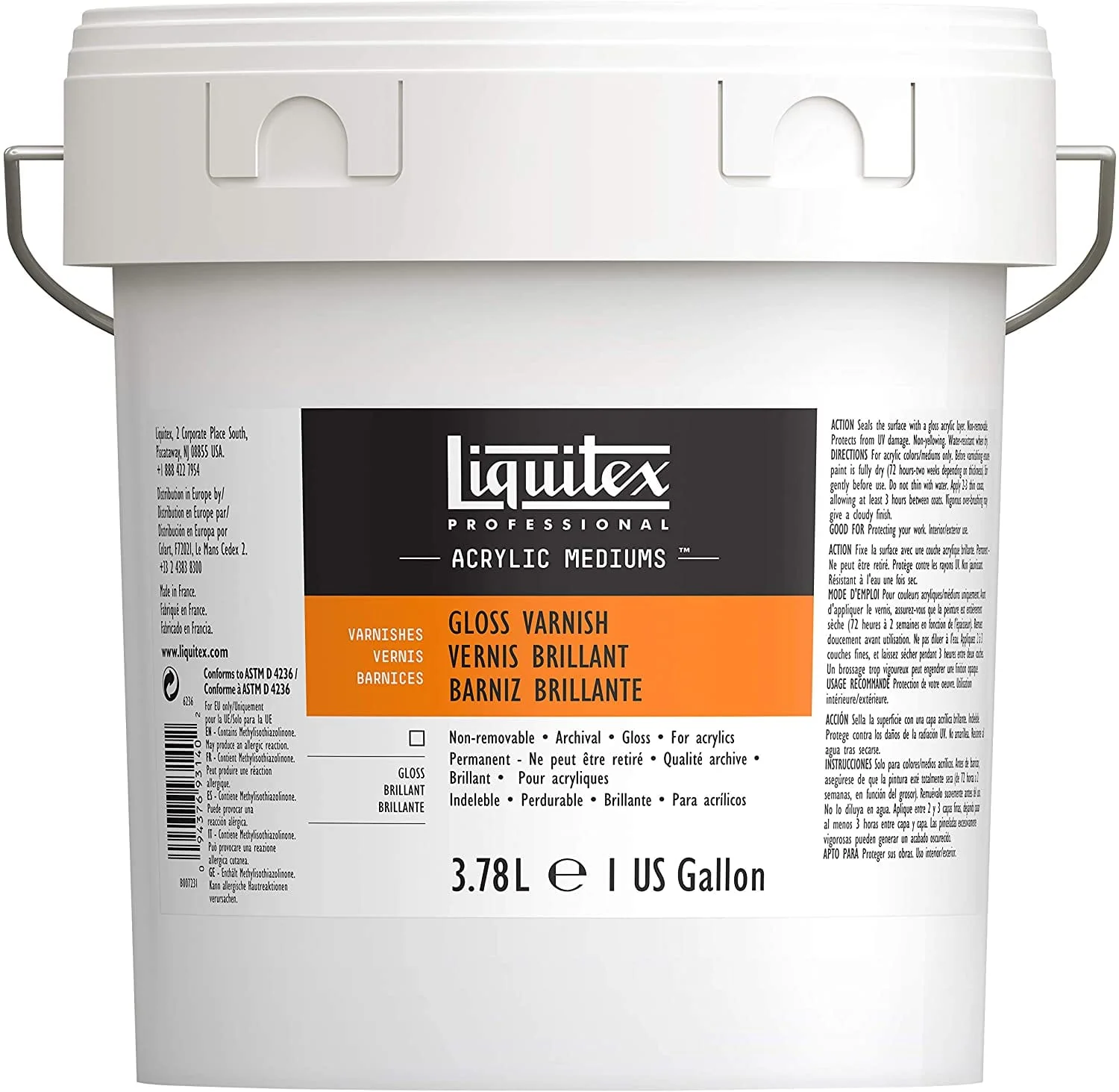 Liquitex - Gloss Varnish - 3.78L Pail