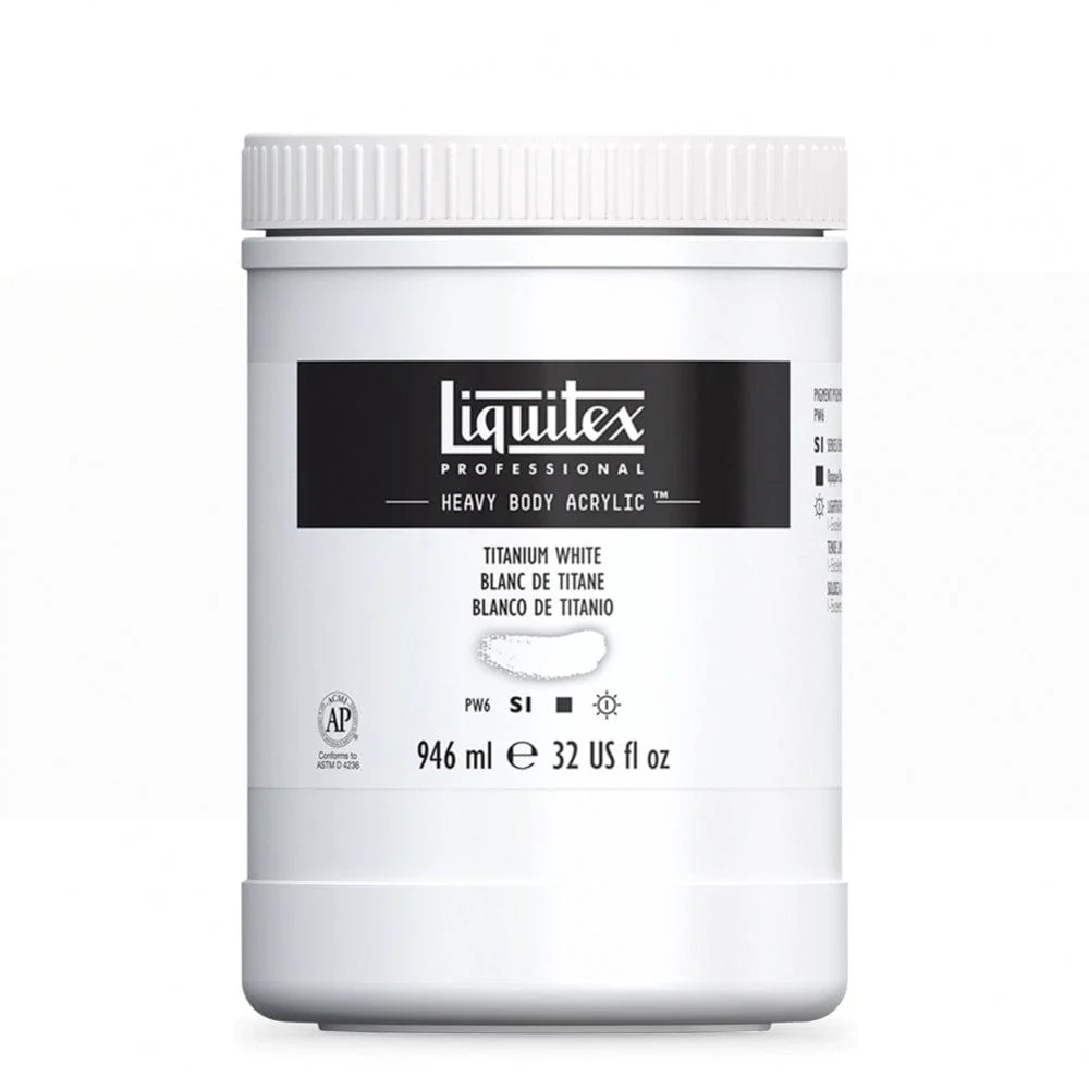 Liquitex - Heavy Body Acrylic Paint - 946mL Jar - Titanium White