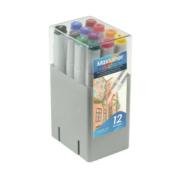 Maxxliner - Alcohol Ink Art Markers - 12 Colour Set