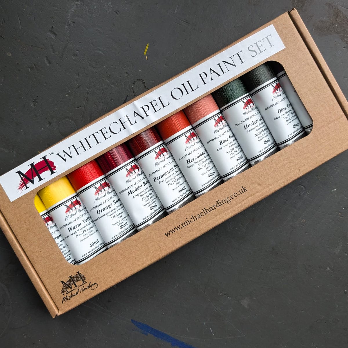 Michael Harding - Artists' Oil Colour - 10 Colour Set - Whitechapel
