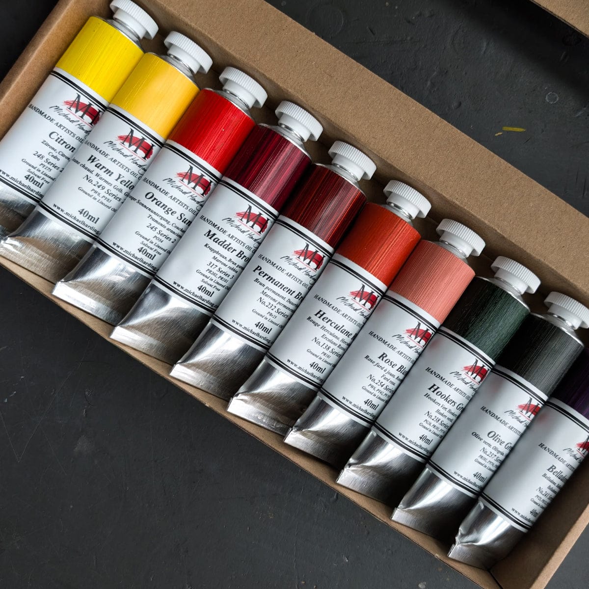 Michael Harding - Artists' Oil Colour - 10 Colour Set - Whitechapel - Image 2
