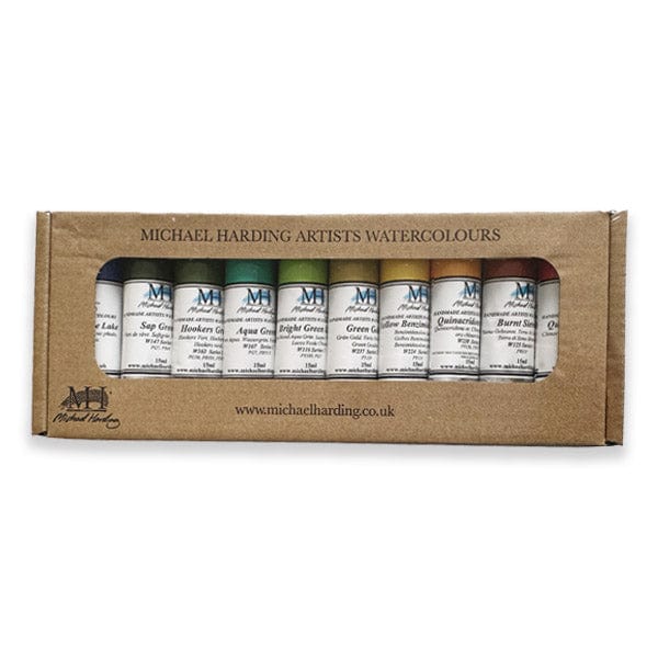 Michael Harding - Artists' Watercolour - 10 Colour Set - Botanical