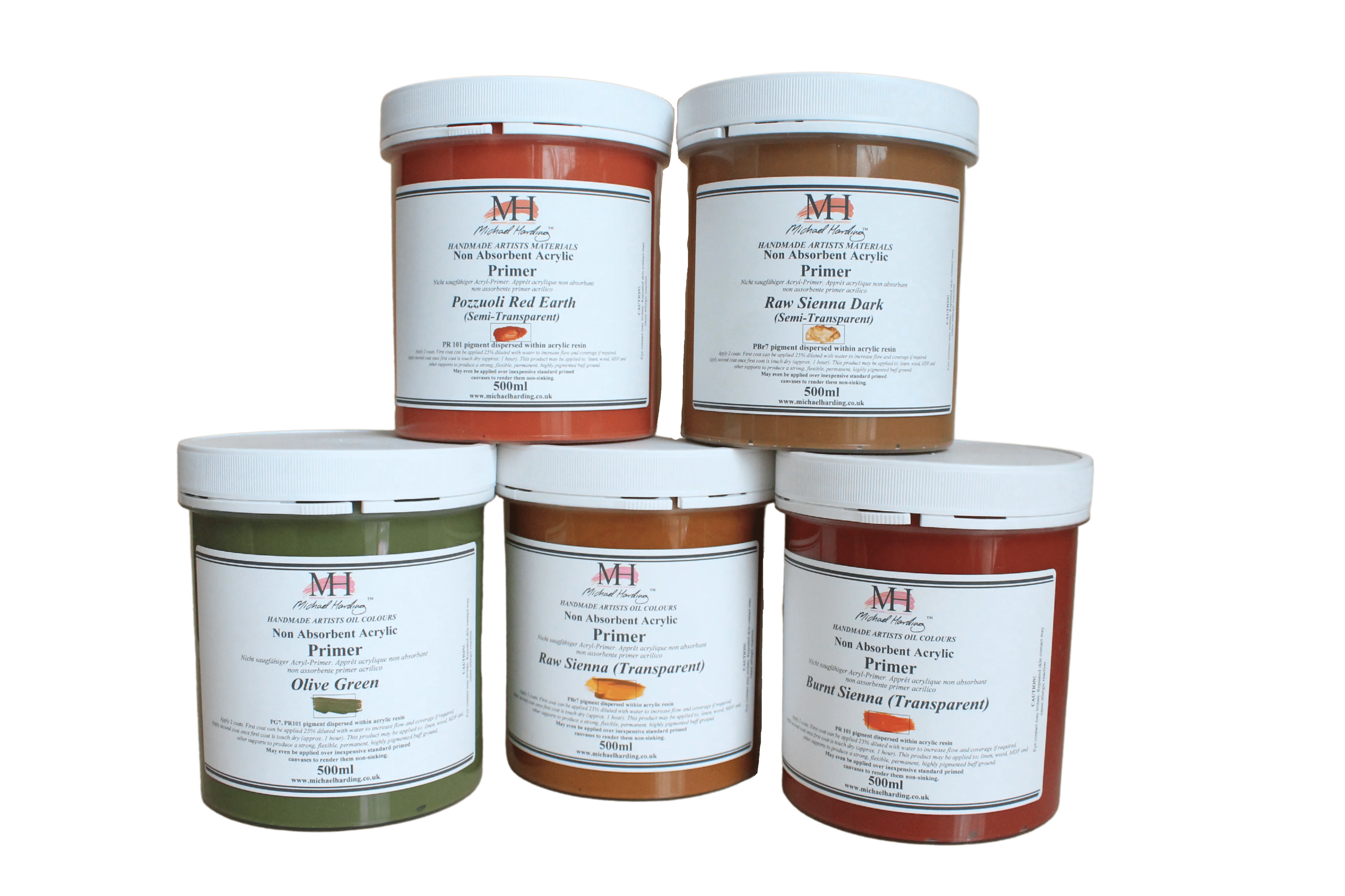 Michael Harding - Non-Absorbent Acrylic Primer - 500mL Jars