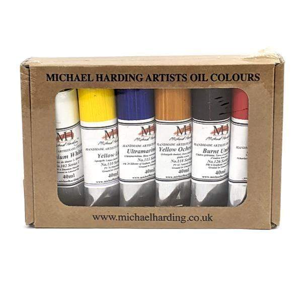 Michael Harding - Artists' Oil Colour - 6 Colour Set - Introductory