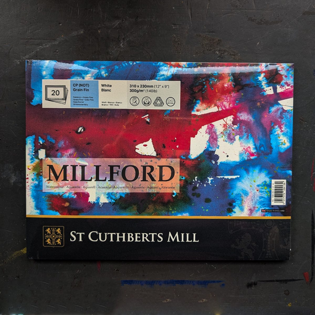 Millford - Watercolour Paper - Cold Press - 140lb - 12x9" Block