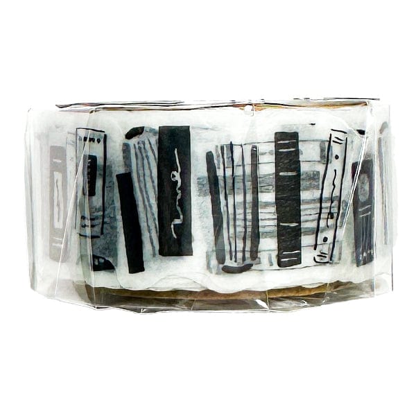 Mind Wave - Black & White Masking Tape - 18mm x 5m Roll - Books - Image 2