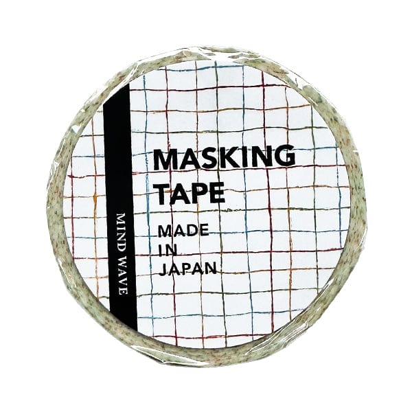 Mind Wave - Masking Tape - 15mm x 5m Roll - Colourful Grid