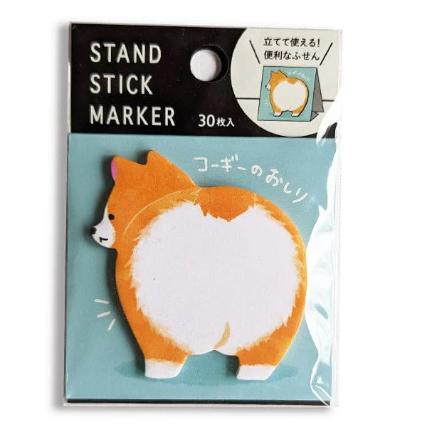 Mind Wave - Sticky Note Pad - Corgi Butt