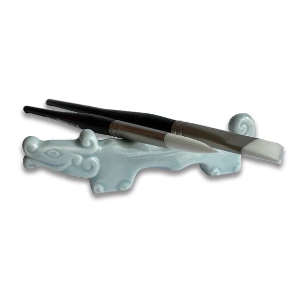 Ceramic Dragon Brush Stand - Large - Image 2