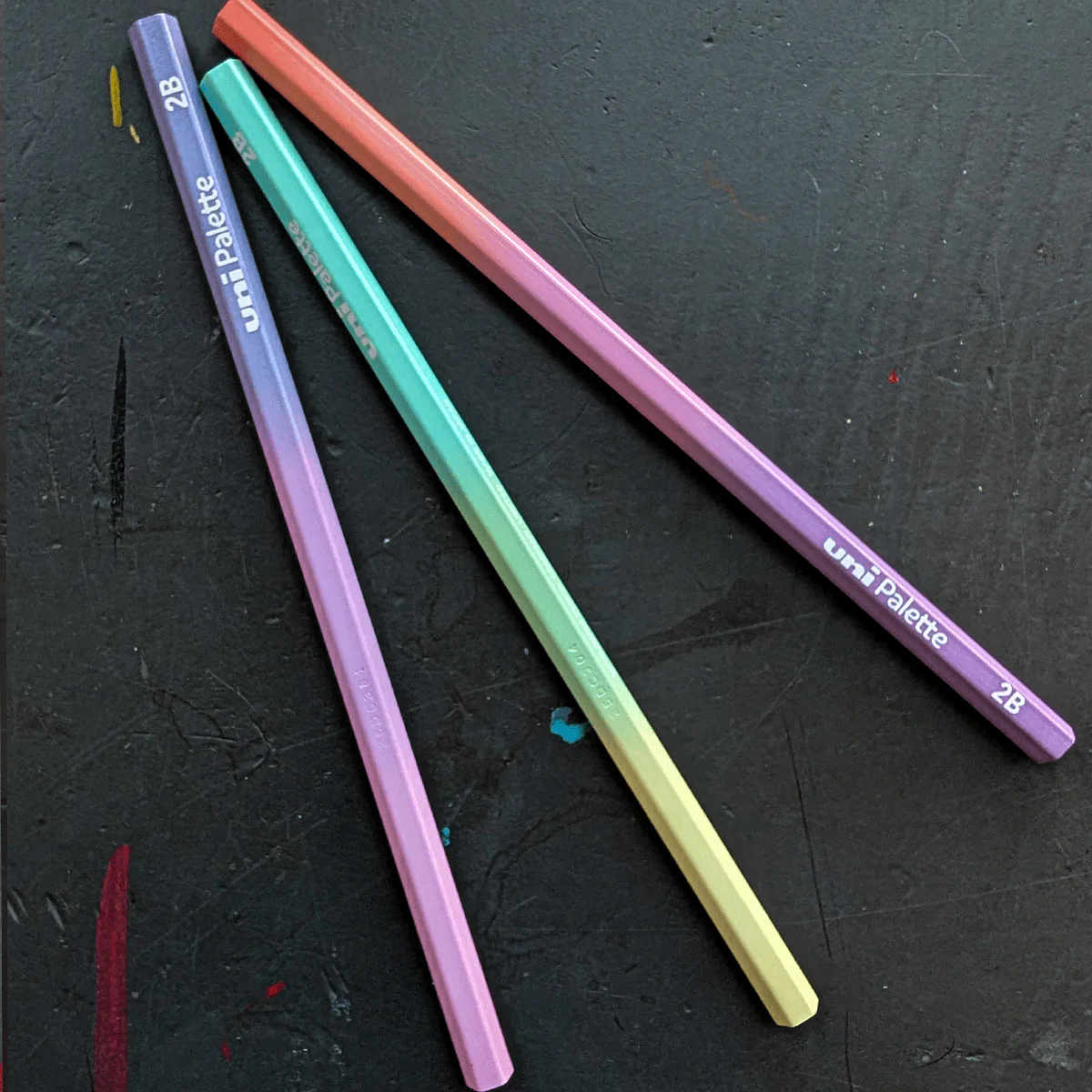 Mitsubishi - Pastel Palette 2B Graphite Pencils - Set of 12 - Image 2