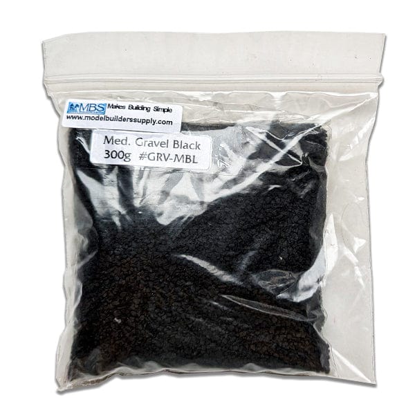 Model Builders Supply - Medium Gravel - Black