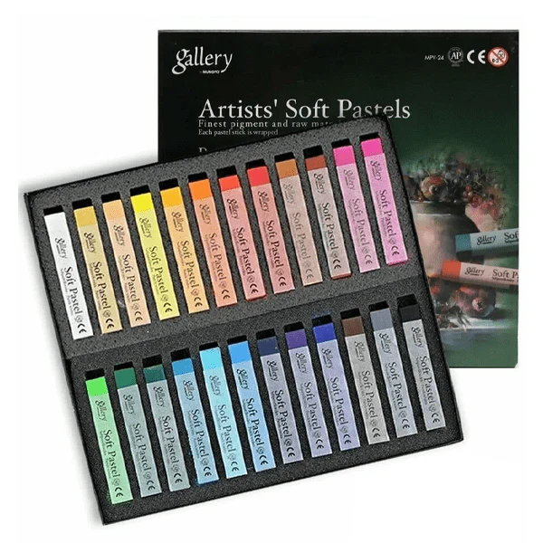 Mungyo - Artists' Soft Pastels - Set of 24 Colours