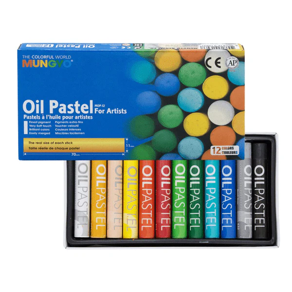 Mungyo - Oil Pastels - Set of 12 Colours