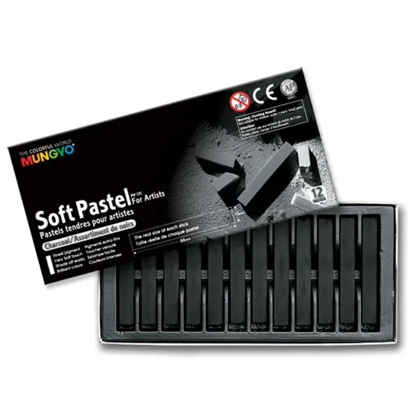 Mungyo Compressed Charcoal - Set of 12