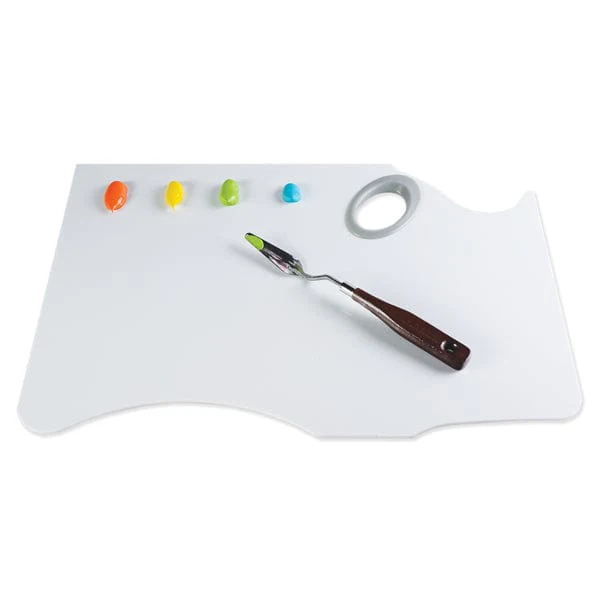New Wave - Easy Lift - Peelable Artist Palette - Hand Held - White