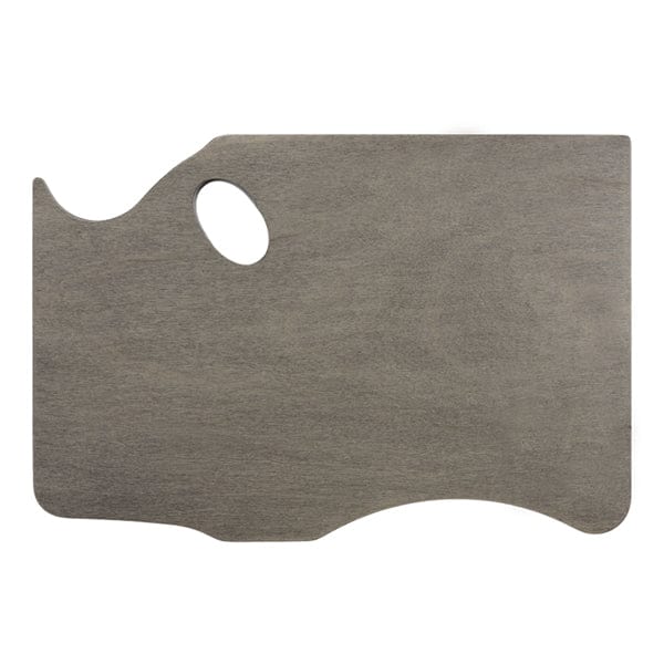 New Wave - Highland - Hand Finished Wooden Artist Palette - Left Handed Model - Neutral Grey - Image 3