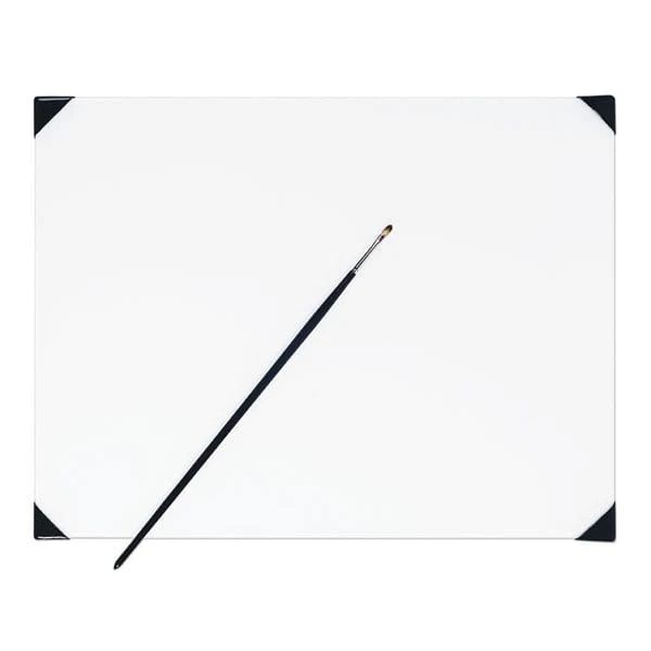 New Wave - Posh - Glass Table Top Palette - White - 12x16"