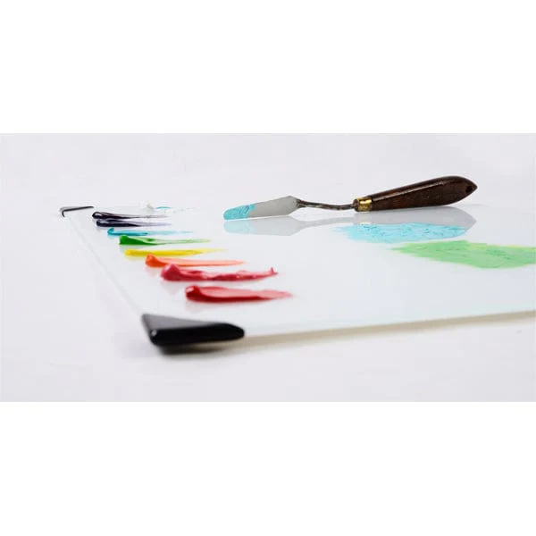 New Wave - Posh - Glass Table Top Palette - White - 12x16" - Image 5