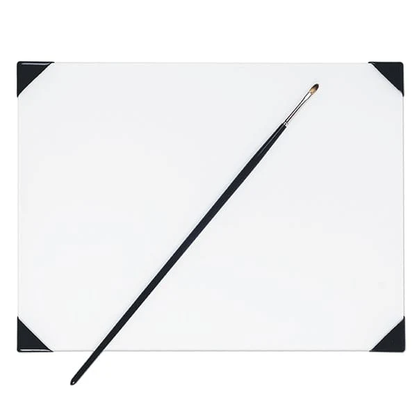 New Wave - Posh - Glass Table Top Palette - White - 9x12"