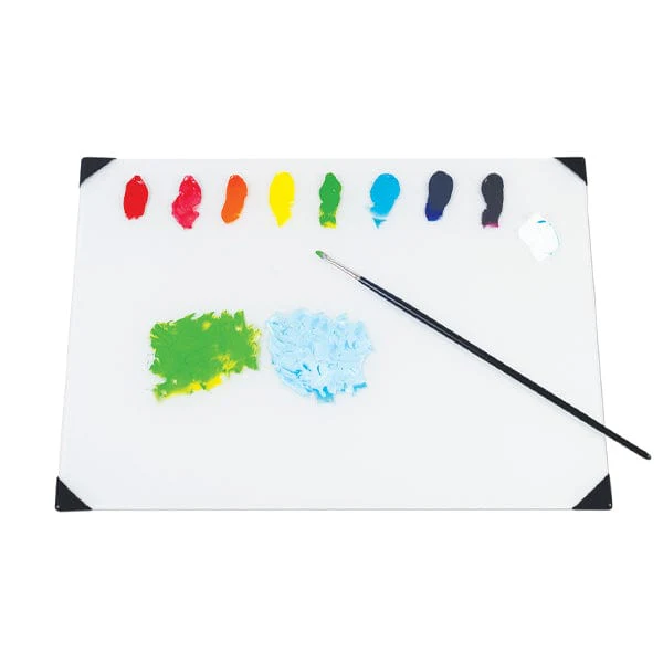 New Wave - Posh - Glass Table Top Palette - White - 9x12" - Image 3