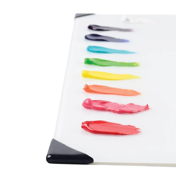 New Wave - Posh - Glass Table Top Palette - White - 9x12" - Image 7