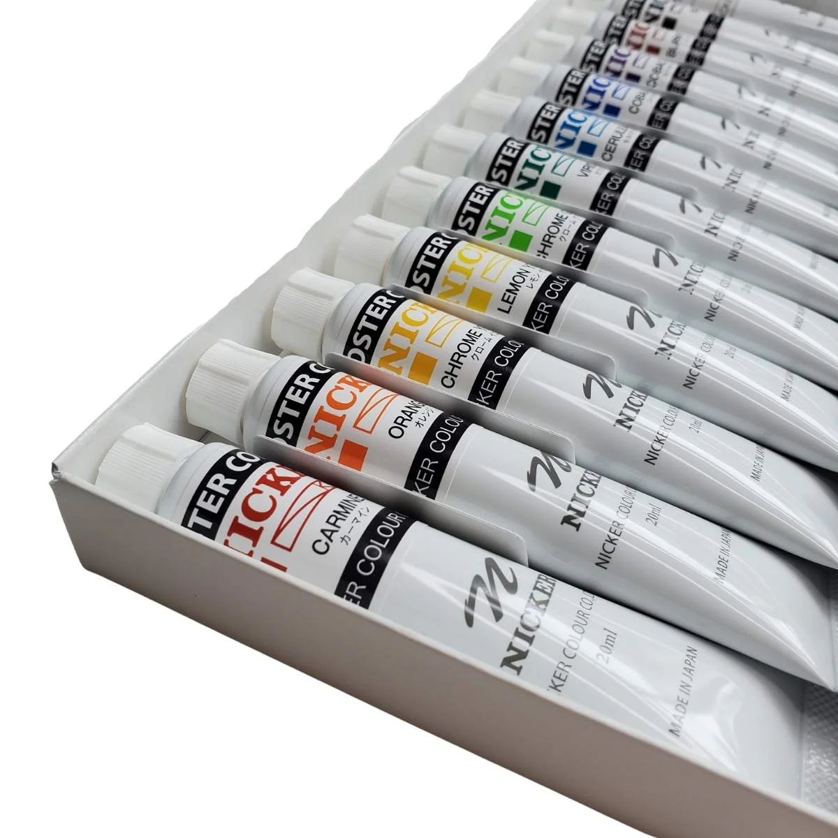 Nicker - Poster Colours - Set of 12 Colours - 20mL Tubes - Image 3