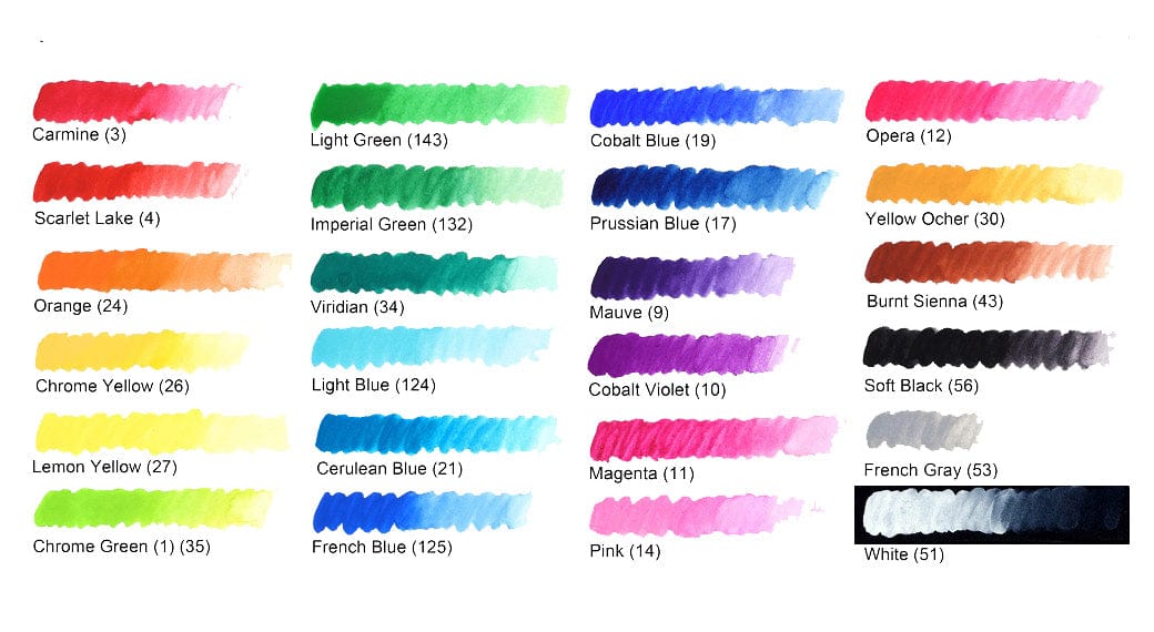 Nicker - Poster Colours - Set of 24 Colours - 20mL Tubes - Image 6