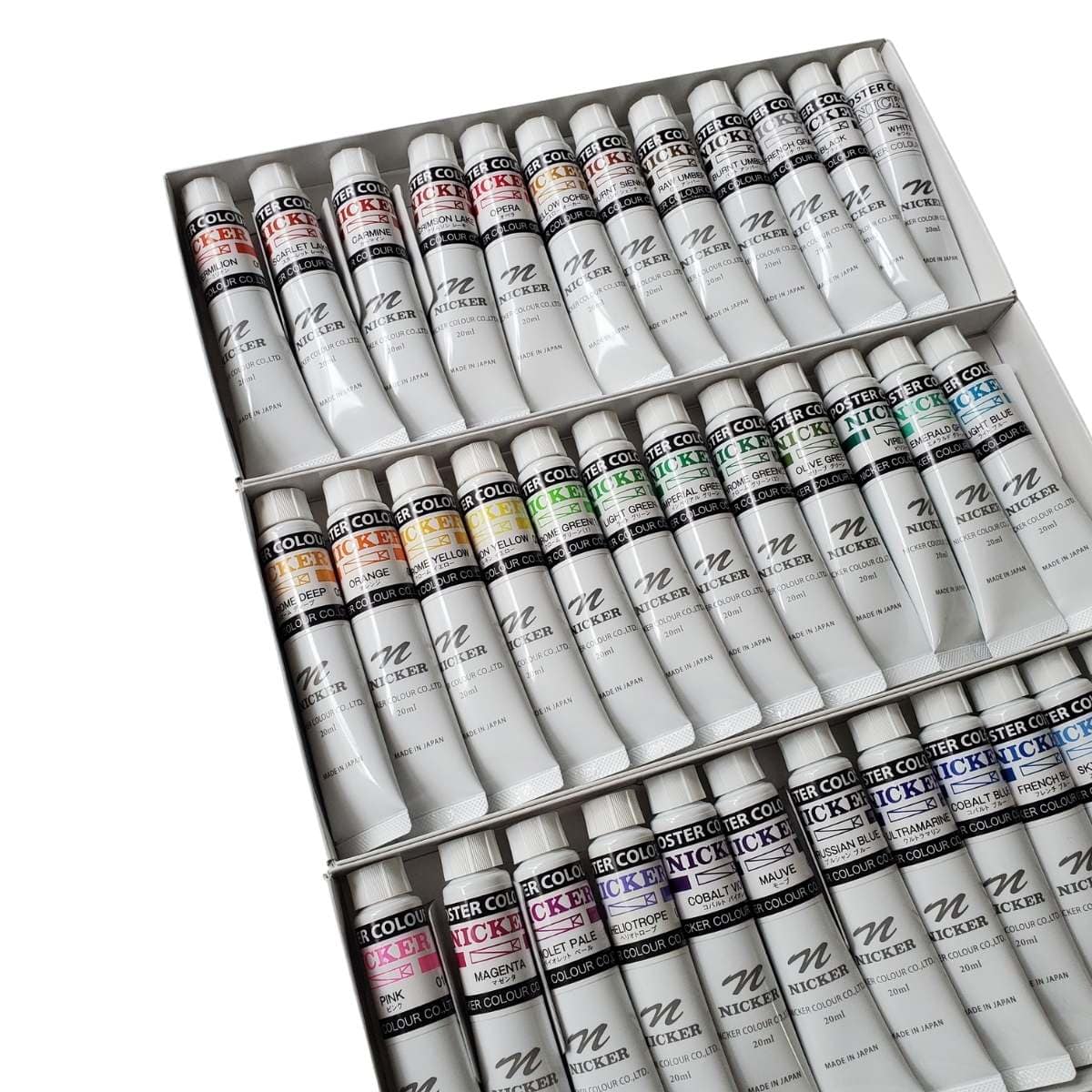Nicker - Poster Colours - Set of 36 Colours - 20mL Tubes - Image 4