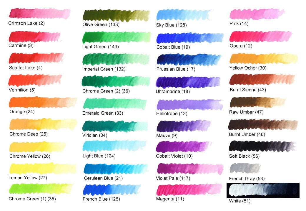 Nicker - Poster Colours - Set of 36 Colours - 20mL Tubes - Image 7