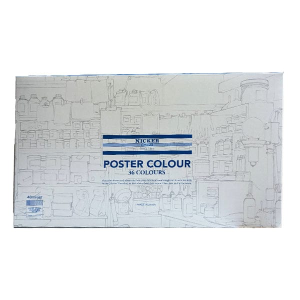 Nicker - Poster Colours - Set of 36 Colours - 40mL Jars - Image 3