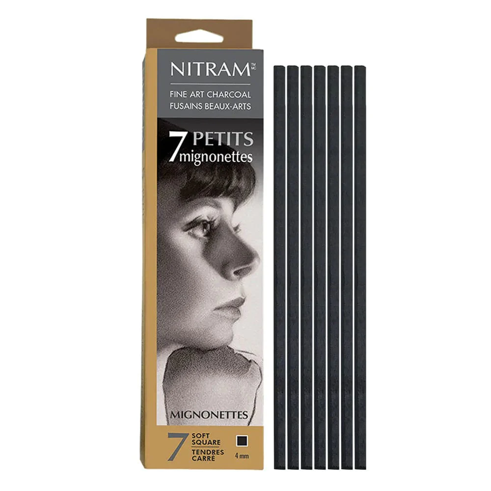 Nitram - Fine Art Charcoal - Mignonettes - 7 Pieces