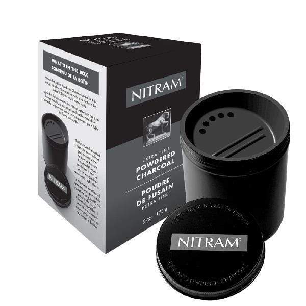 Nitram - Powdered Charcoal Tin - Extra Fine - 175g